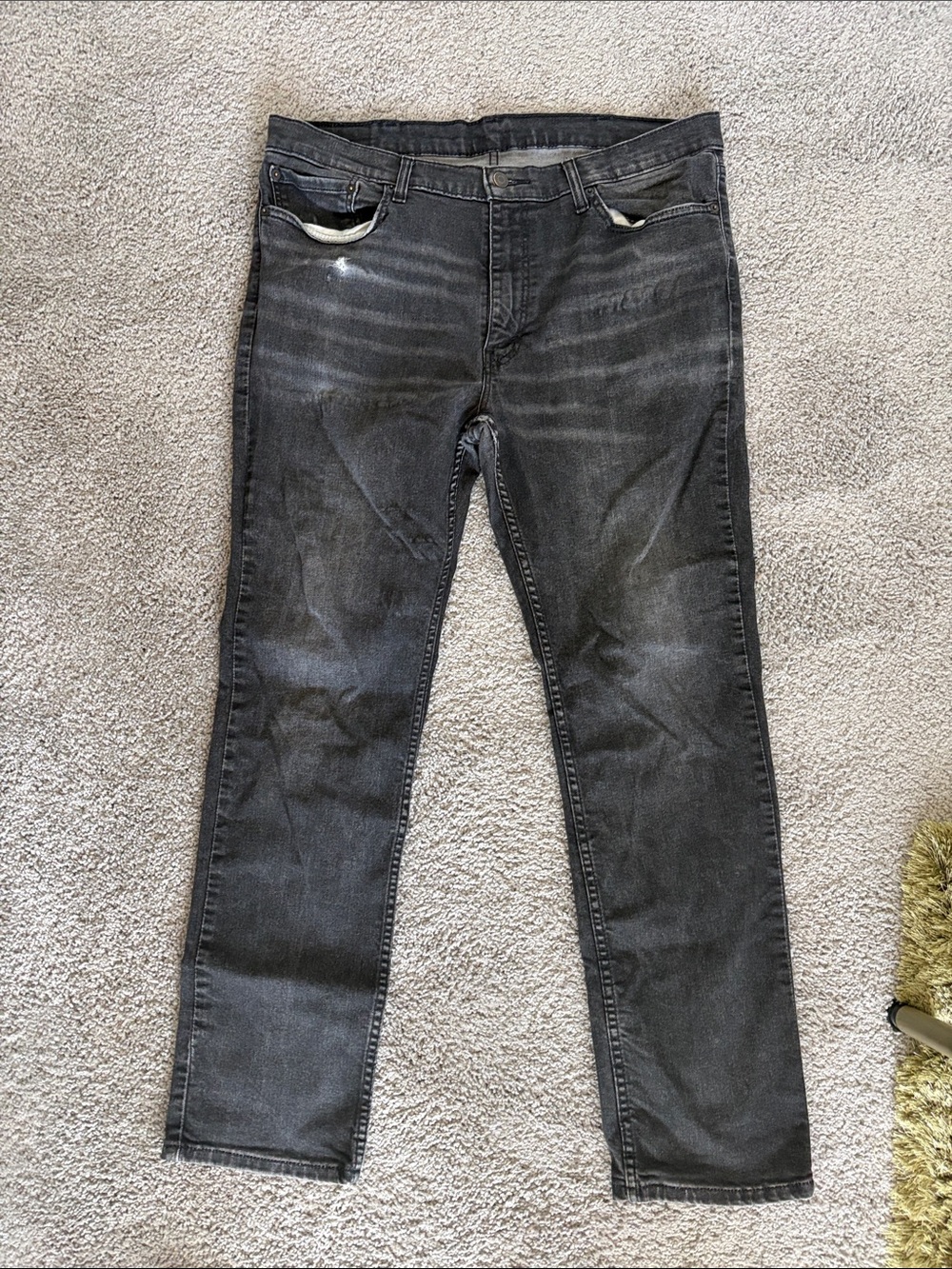 Levi's Men's Slim Straight Charcoal Black Jeans